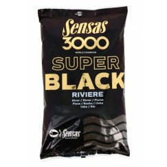 Прикормка Sensas 3000 Super Black Riviere 1 кг (Река)